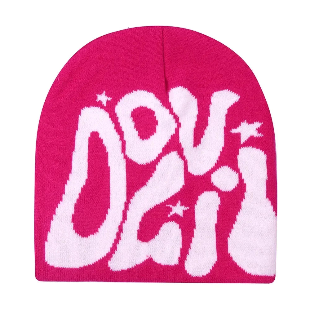 Y2K Letter Knit Beanie
