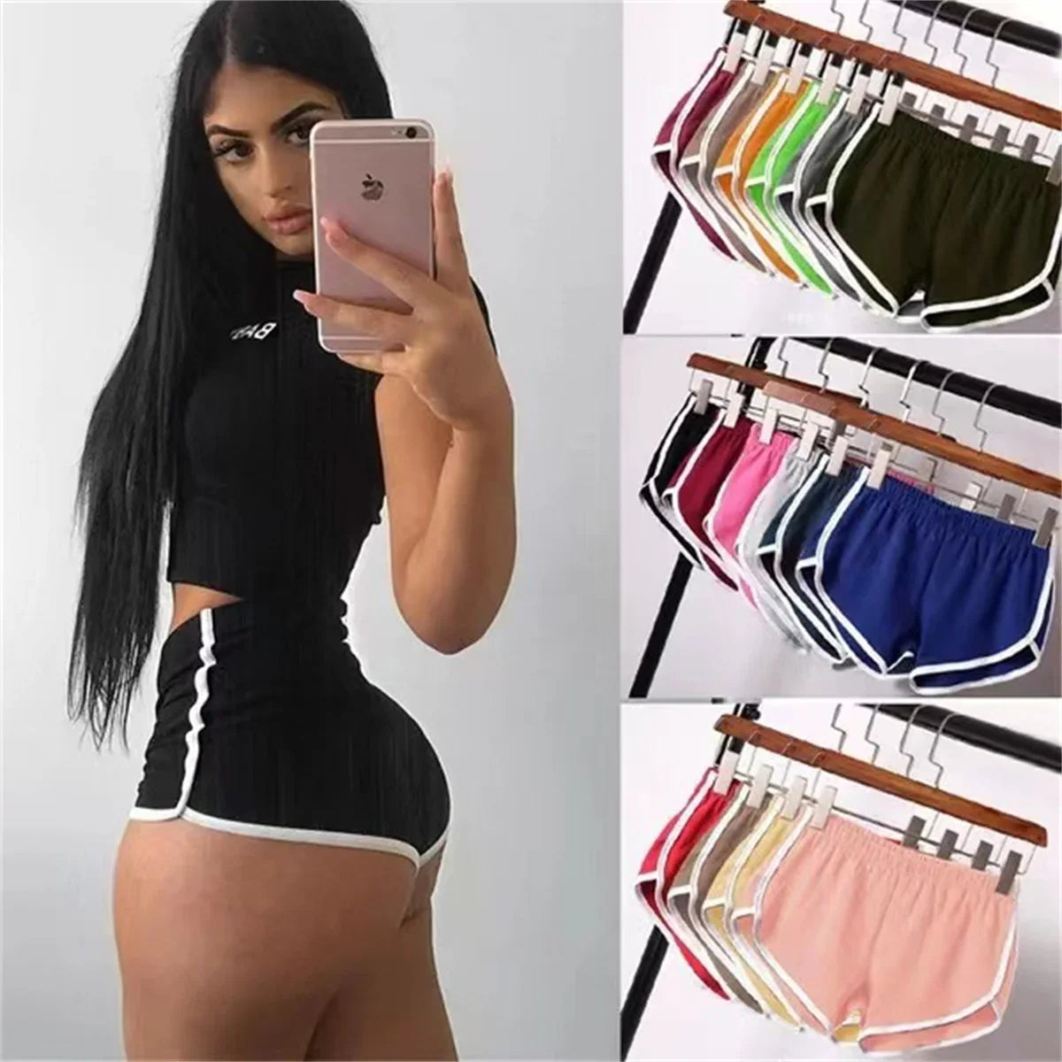 Sports Shorts Women Casual Fitness Shorts Cycling Running Wearing Causal Thin Anti-Walking Gym Yoga Hot Pants Bottoms Mujer