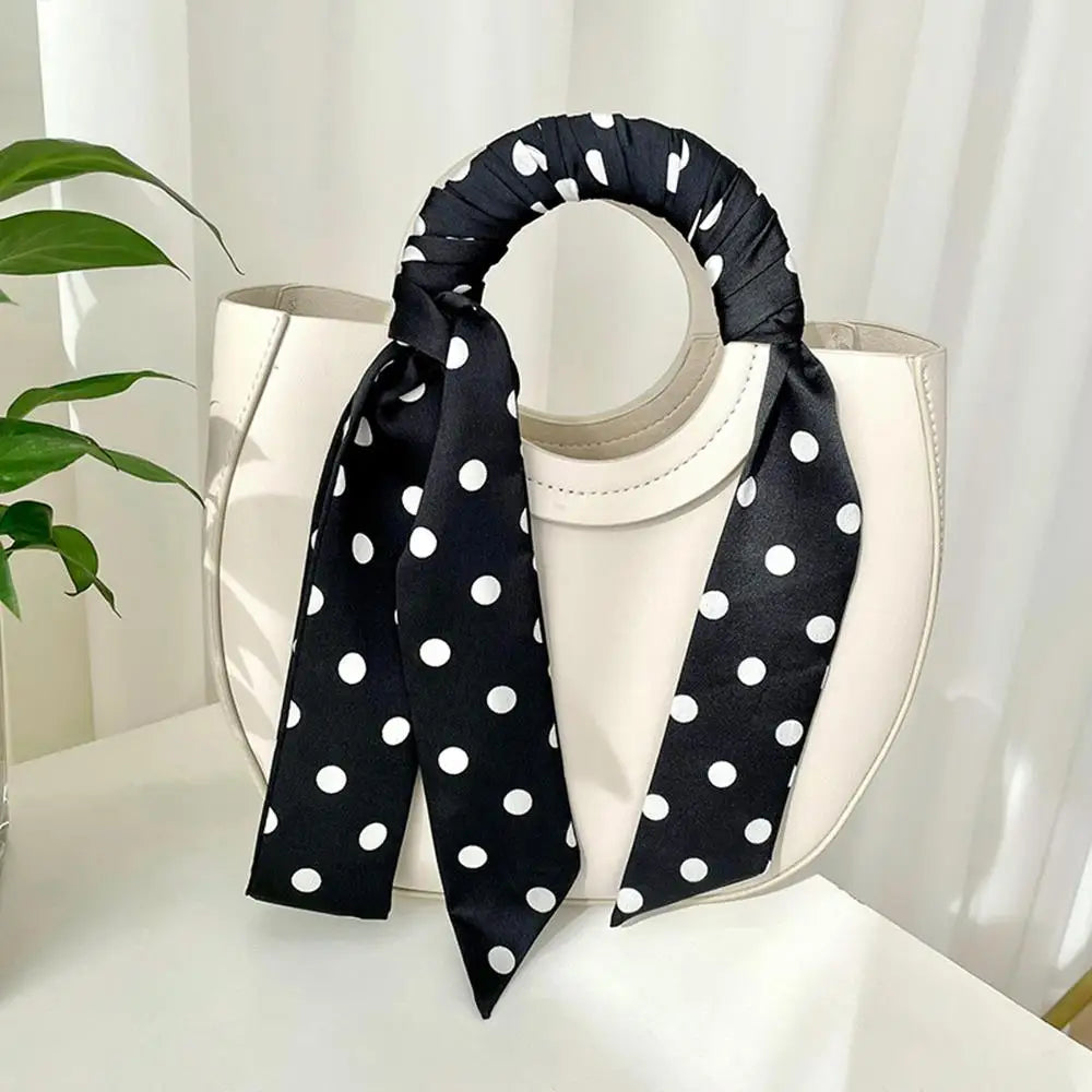 Polka Dot Silk Scarf