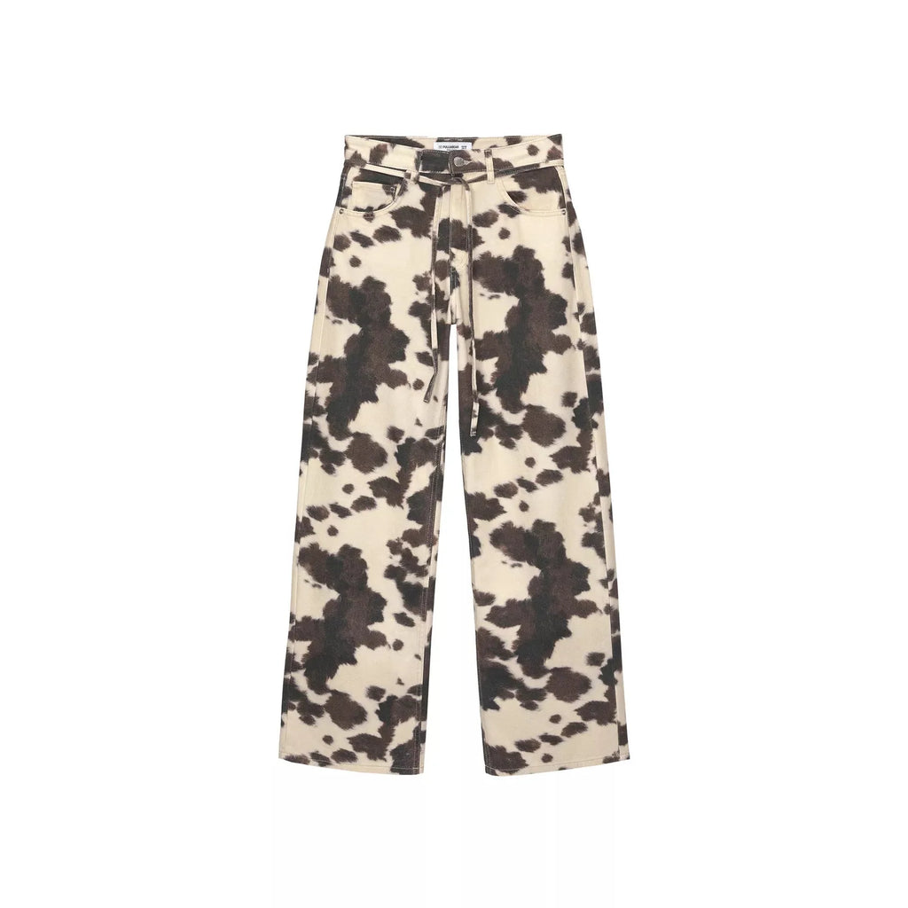 Cow Pattern Jeans
