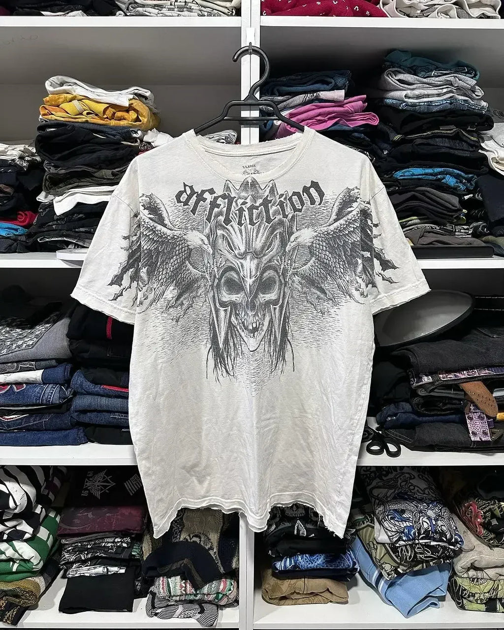 Gothic Skull Long Sleeve Tee