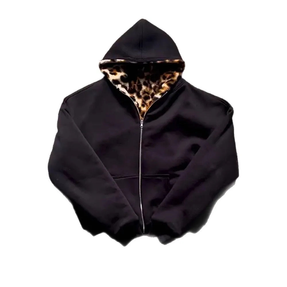 Reversible Leaopard zip up 1.0