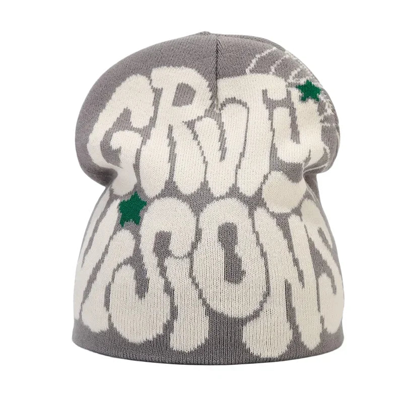 Y2K Letter Knit Beanie