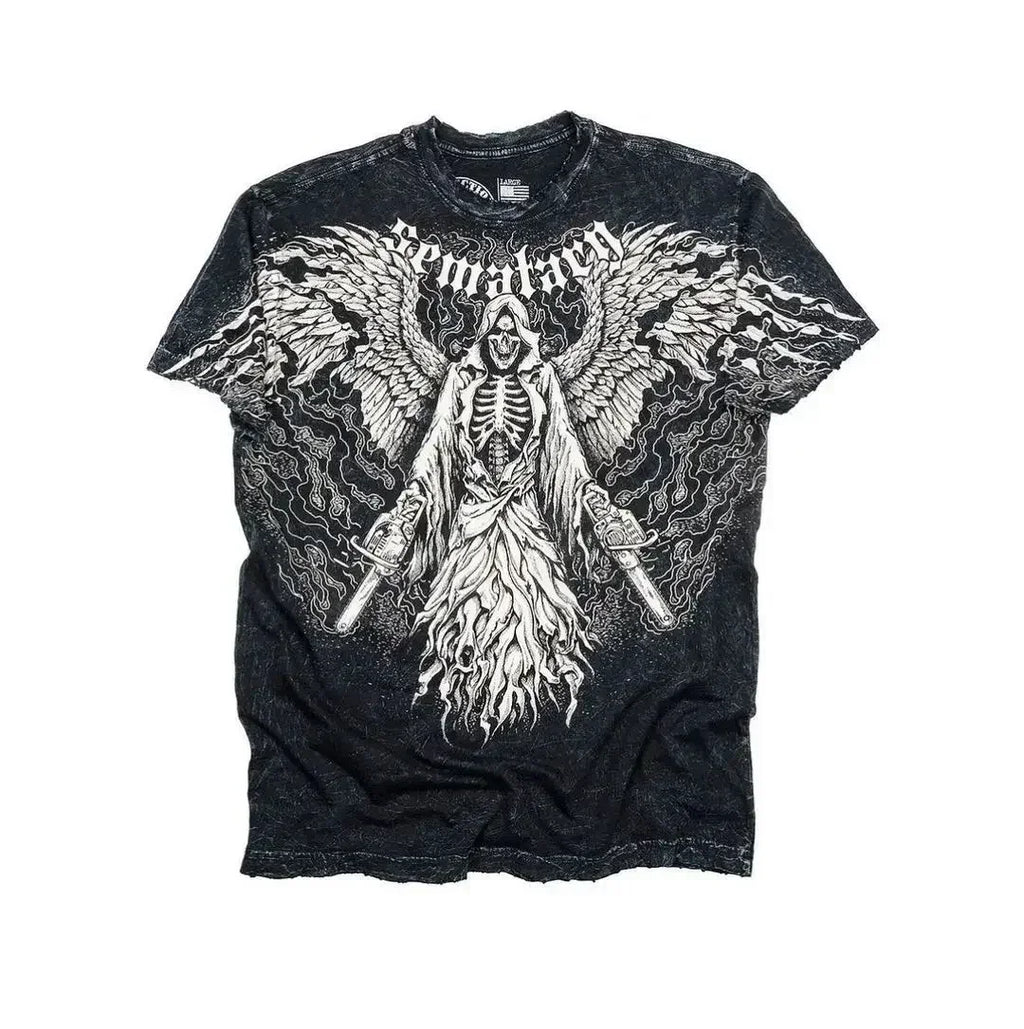 Gothic Skull Long Sleeve Tee