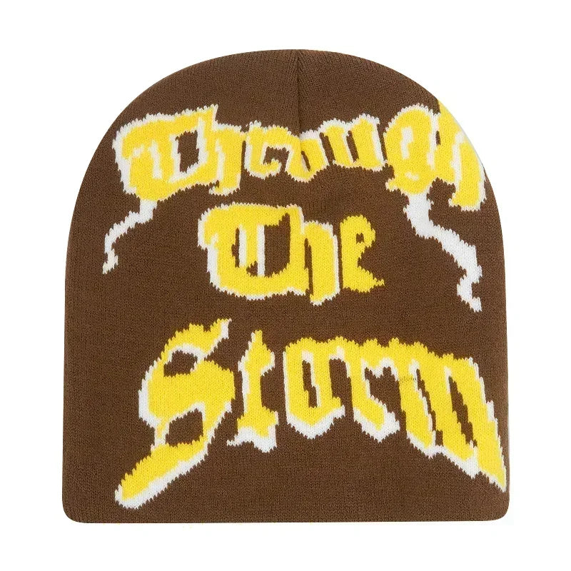 Y2K Letter Knit Beanie