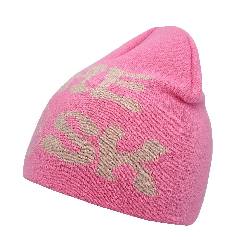 Y2K Letter Knit Beanie
