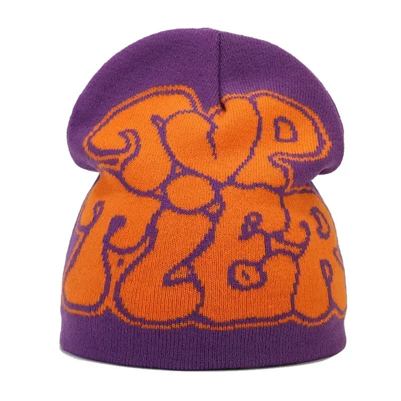 Y2K Letter Knit Beanie