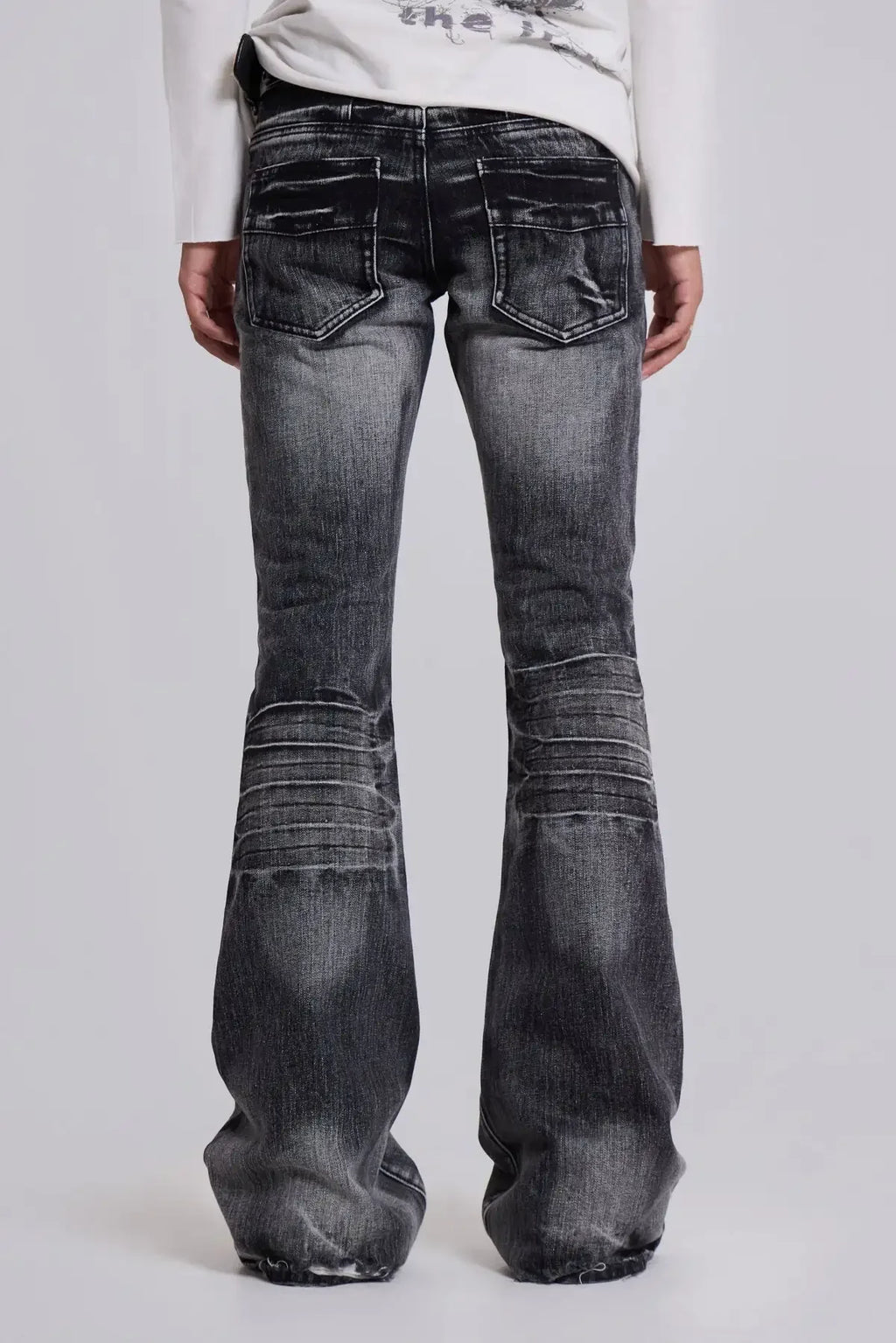 Arctic White Flared Jeans