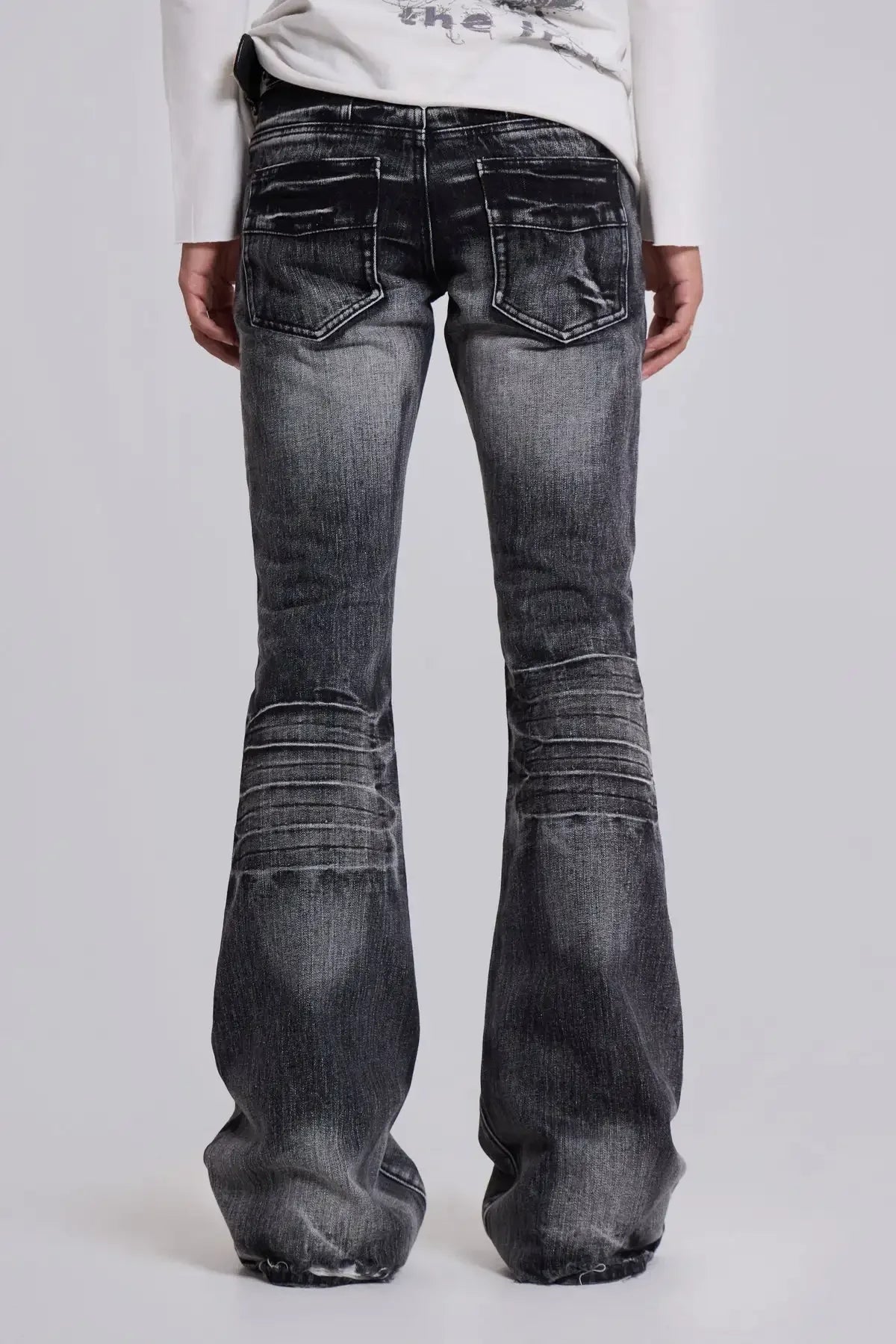 Arctic White Flared Jeans