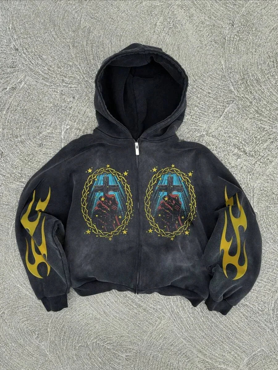 Vintage custom zip up