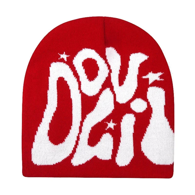 Y2K Letter Knit Beanie