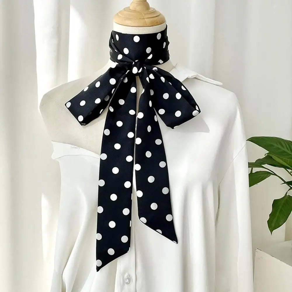 Polka Dot Silk Scarf