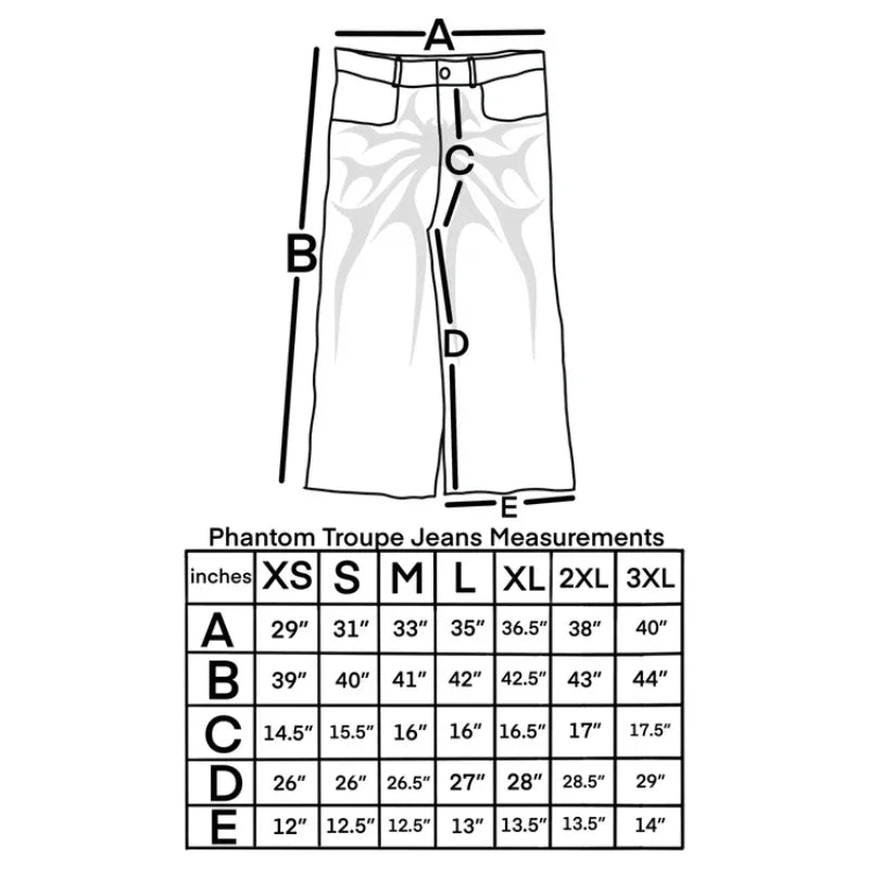 Y2K Embroidered Baggy Jeans