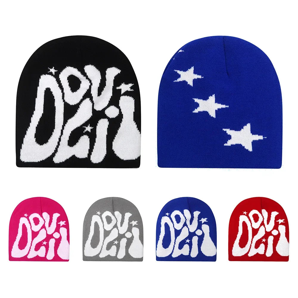 Y2K Letter Knit Beanie