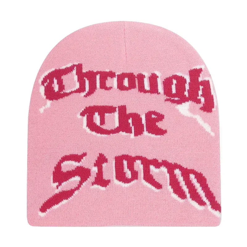 Y2K Letter Knit Beanie