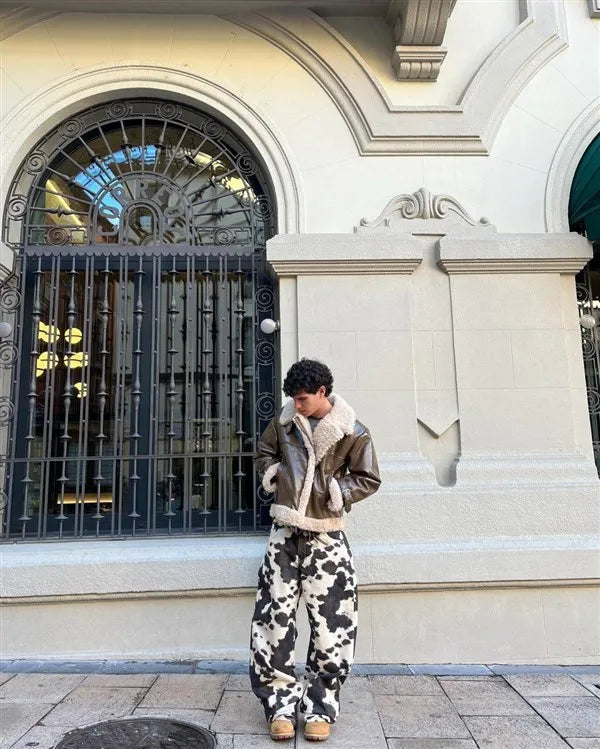 Cow Pattern Jeans