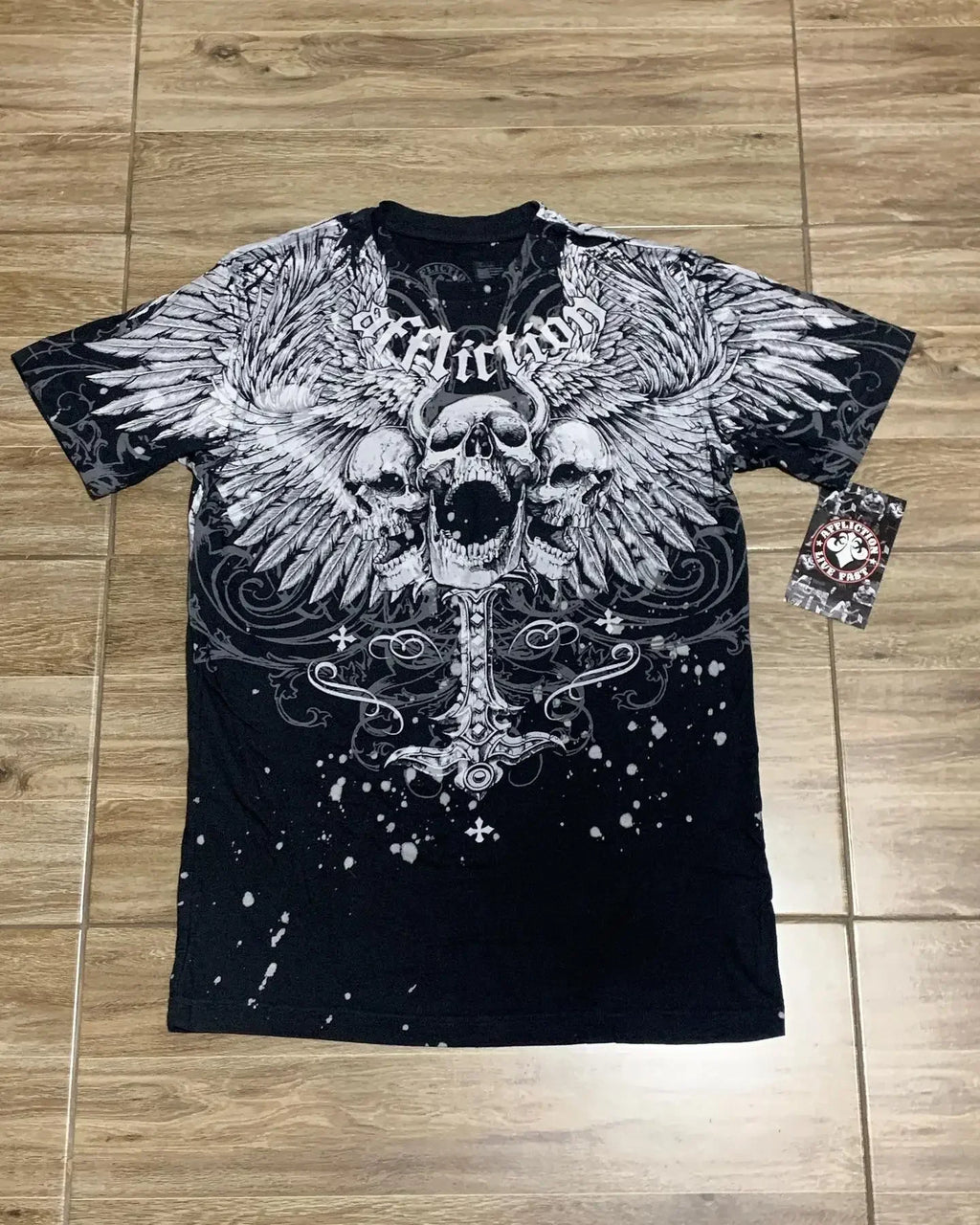 Gothic Skull Long Sleeve Tee