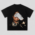 Summer Men's MJ Michael Jackson Printed CottonNeutral O-Neck Short Sleeve Men's and Women's Fashion Hip Hop T-shirt Fan Gift