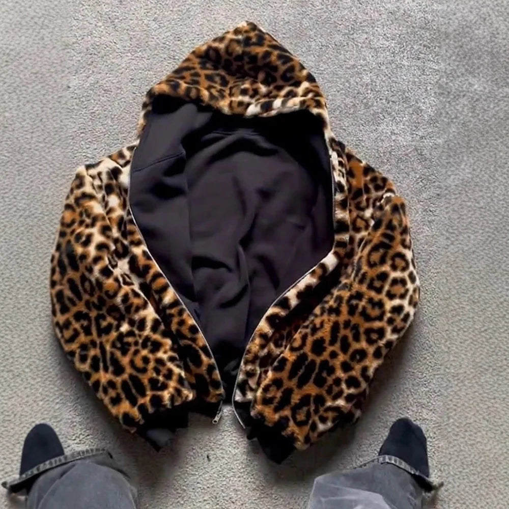 Reversible Leaopard zip up 1.0