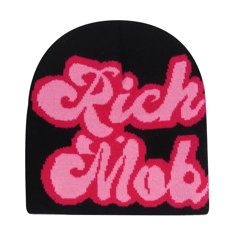 Y2K Letter Knit Beanie