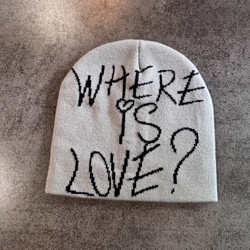 Y2K Letter Knit Beanie