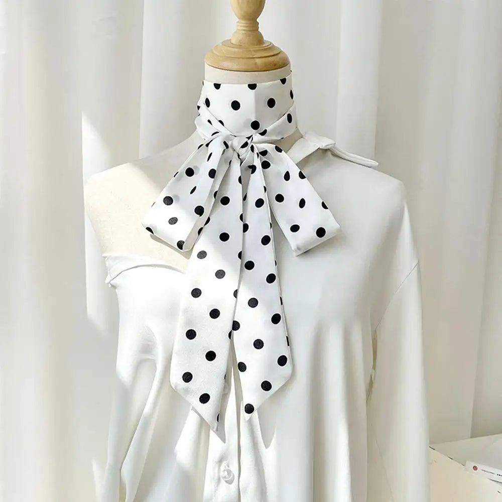 Polka Dot Silk Scarf