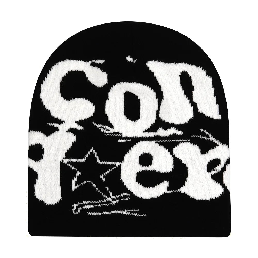 Y2K Letter Knit Beanie