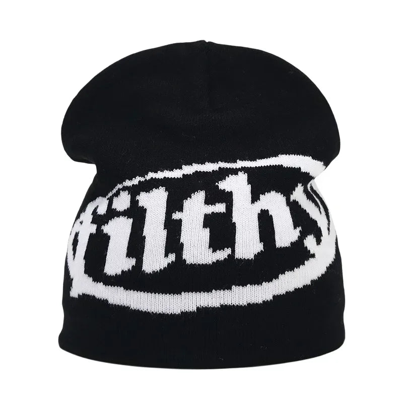 Y2K Letter Knit Beanie
