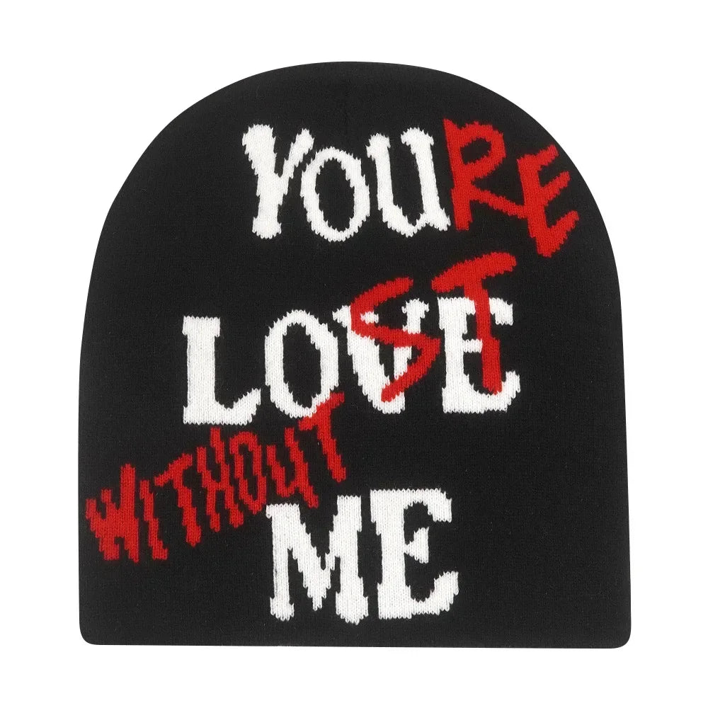 Y2K Letter Knit Beanie