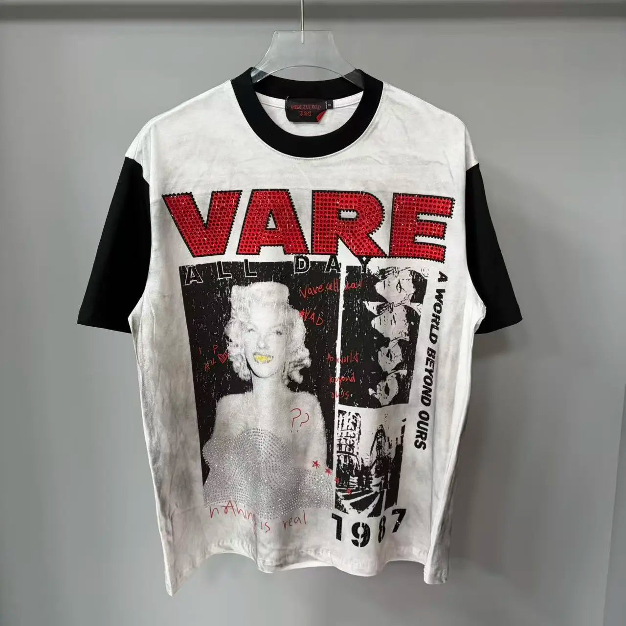 Rhinestone Diamond Baggy T-Shirt