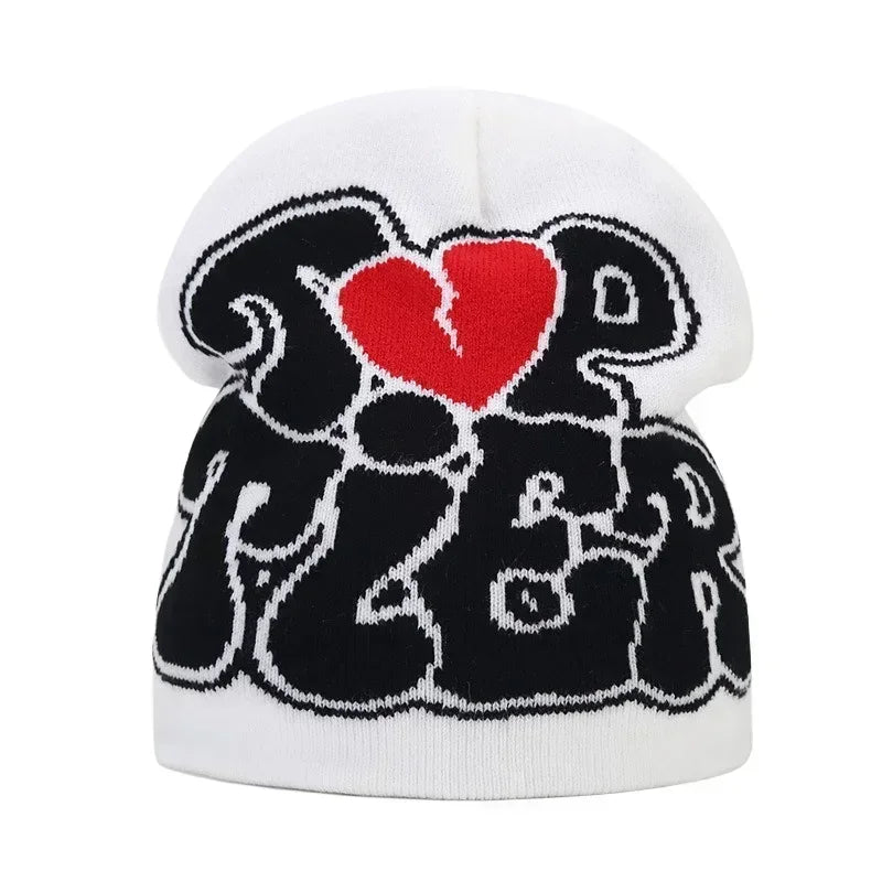 Y2K Letter Knit Beanie