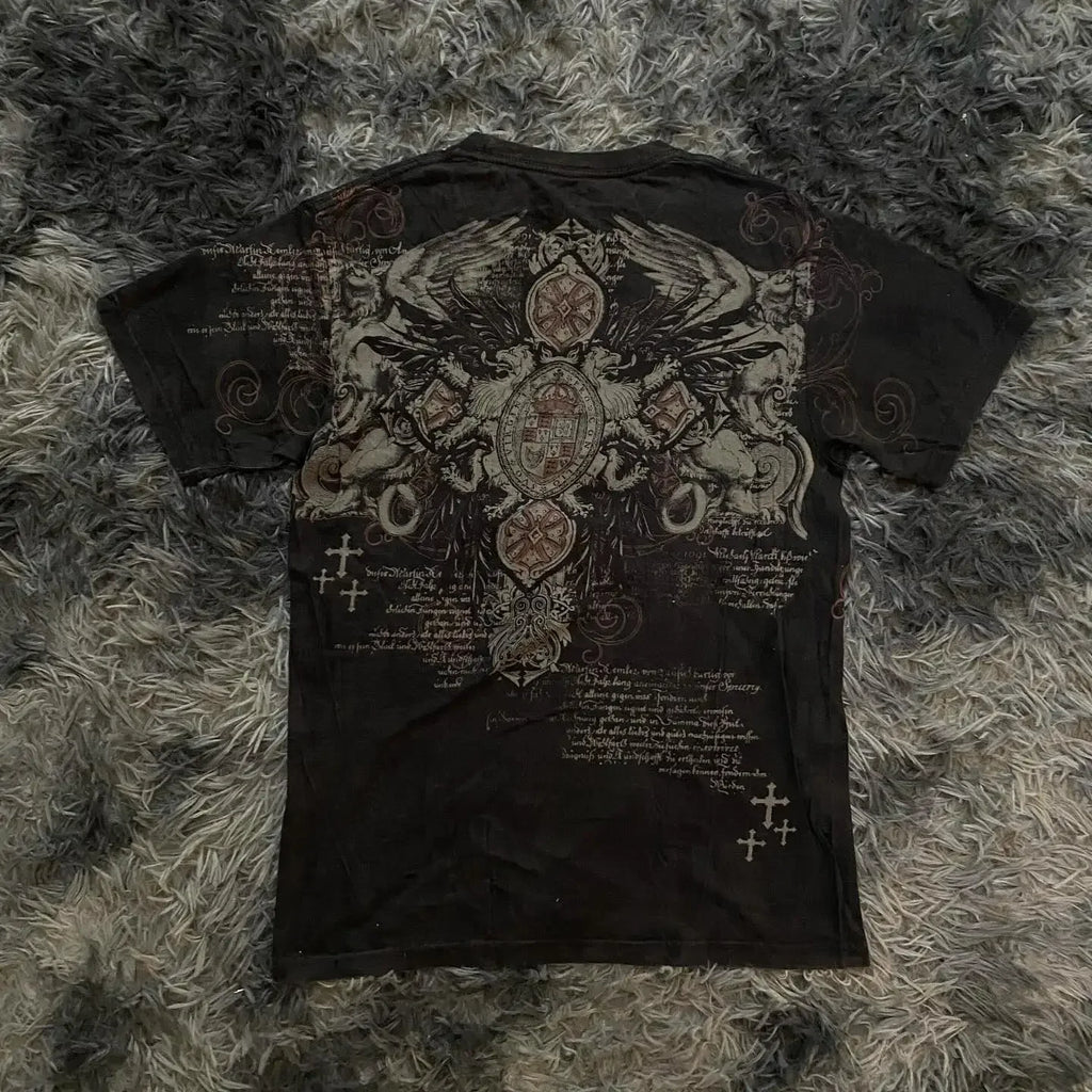 Gothic Skull Long Sleeve Tee
