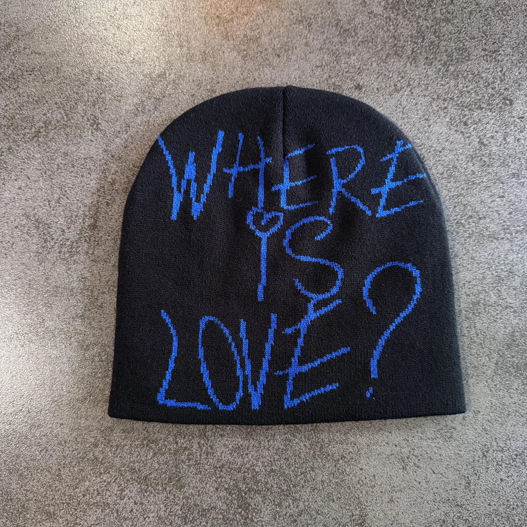 Y2K Letter Knit Beanie