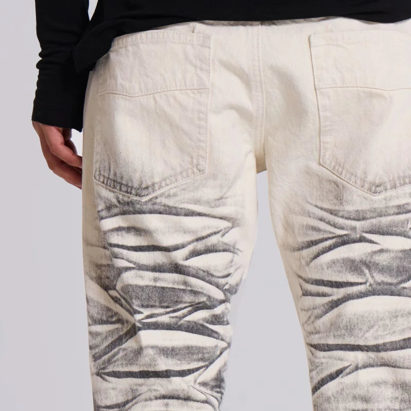 Arctic White Flared Jeans
