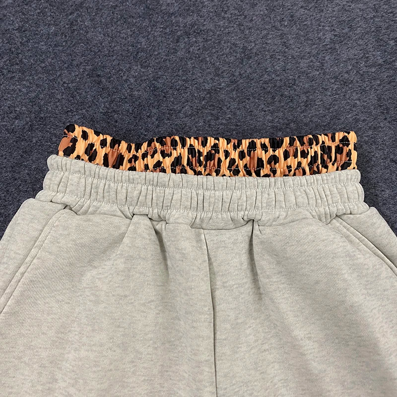 Leopard Double Waist Sweatpants
