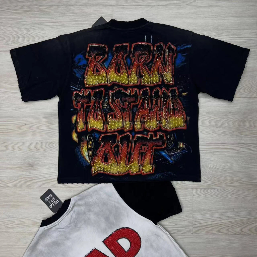 Rhinestone Diamond Baggy T-Shirt