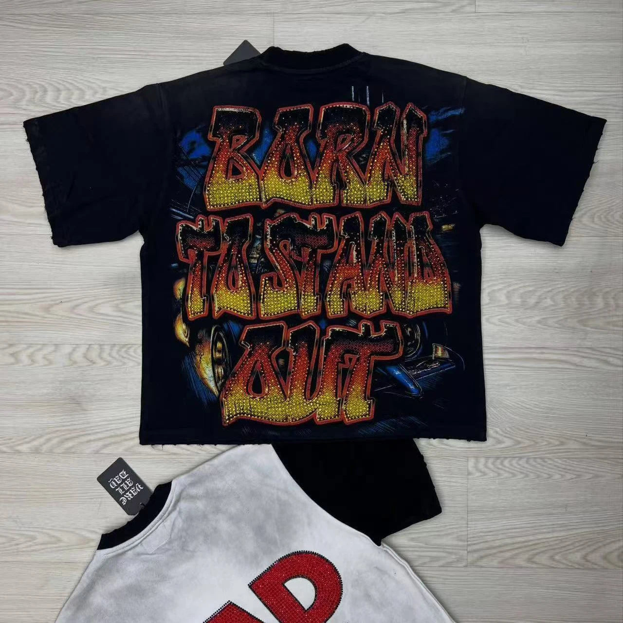 Rhinestone Diamond Baggy T-Shirt