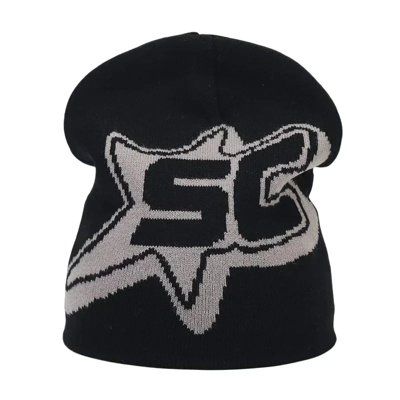 Y2K Letter Knit Beanie