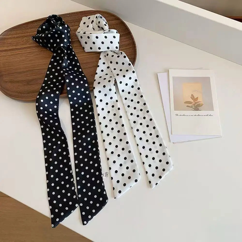 Polka Dot Silk Scarf