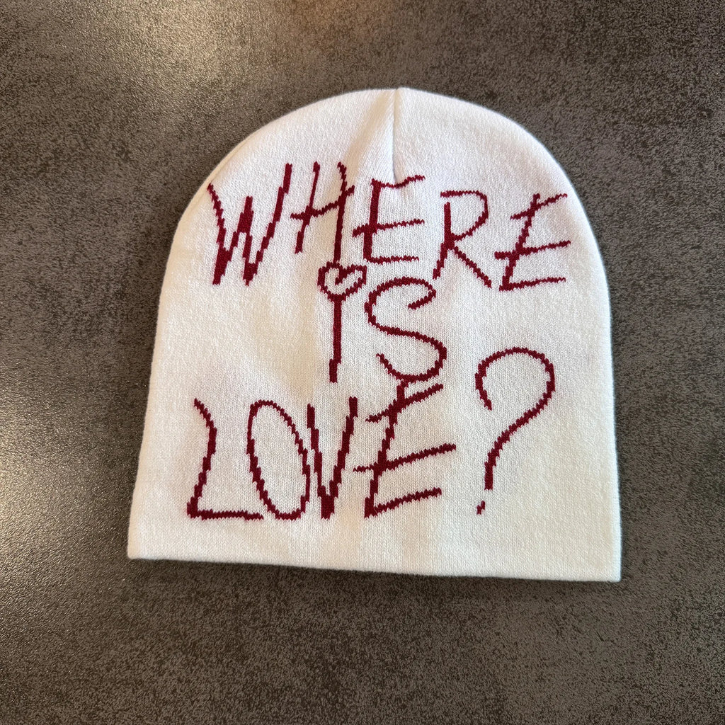 Y2K Letter Knit Beanie