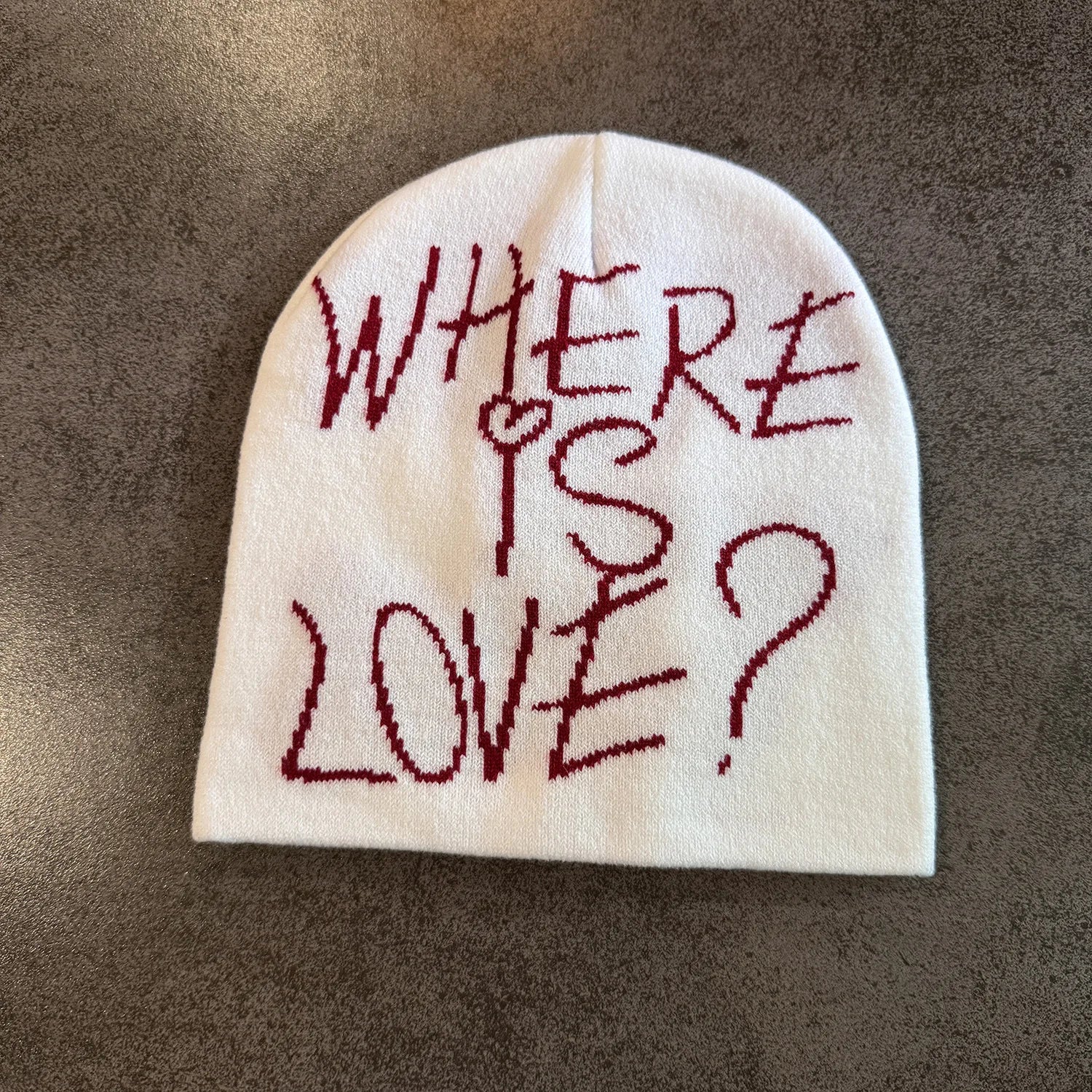 Y2K Letter Knit Beanie