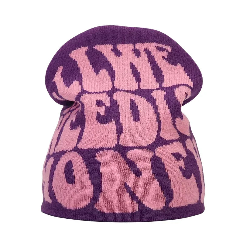 Y2K Letter Knit Beanie