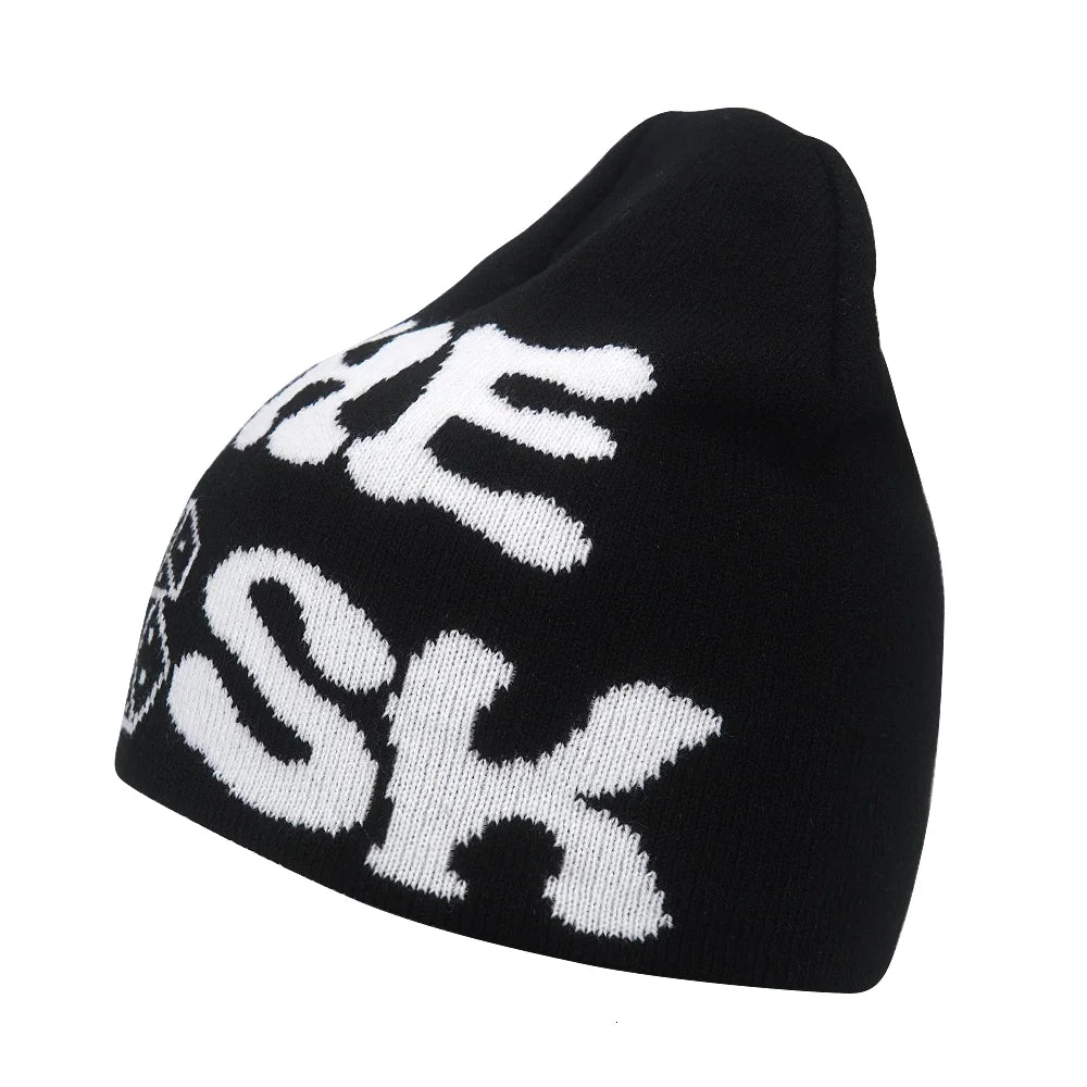 Y2K Letter Knit Beanie