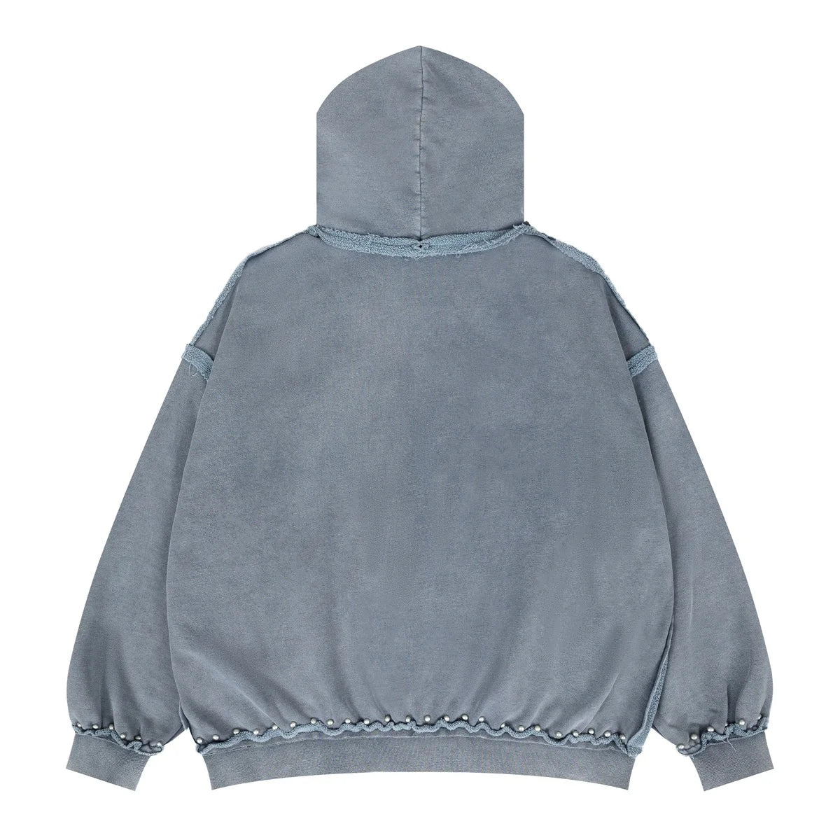 Distressed Rivet Hoodie Vintage Oversized Streetwear Premium Quality
