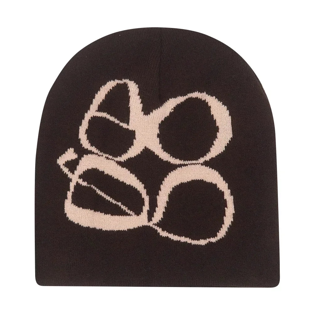 Y2K Letter Knit Beanie