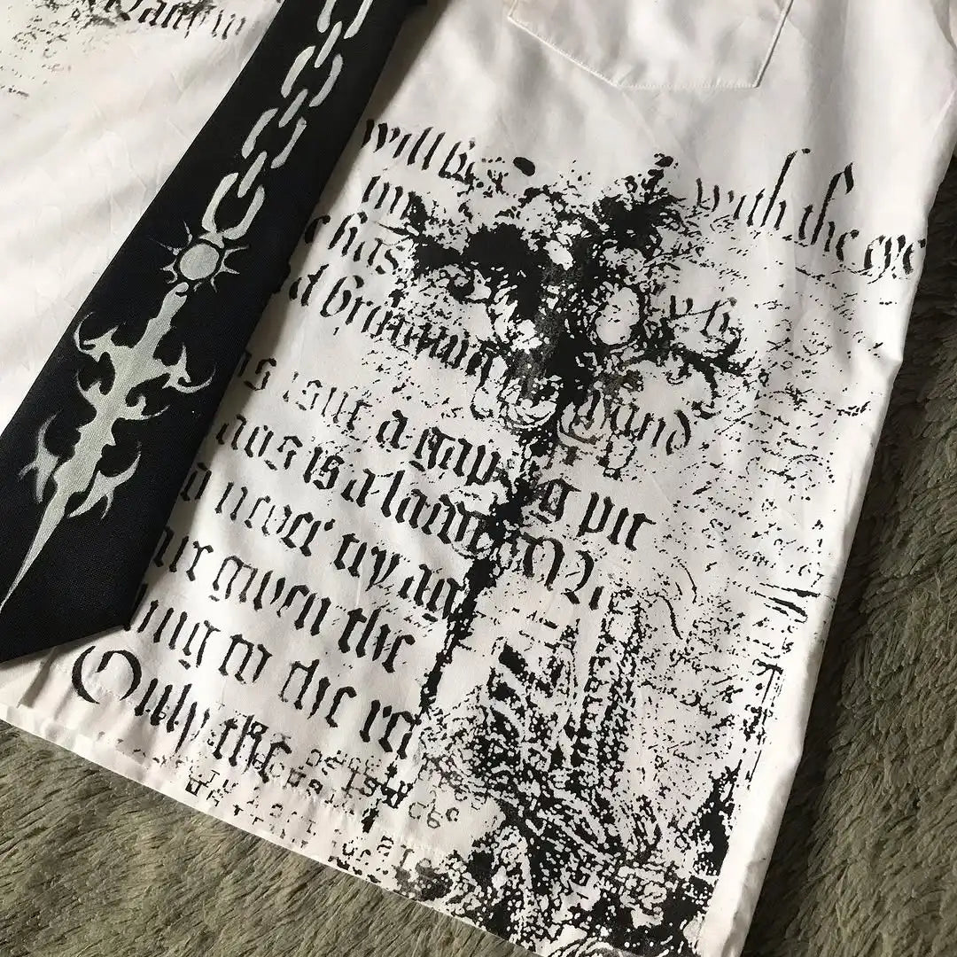 Y2K White Shirt Affliction