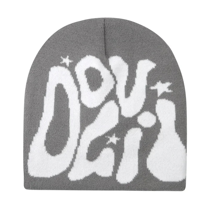Y2K Letter Knit Beanie