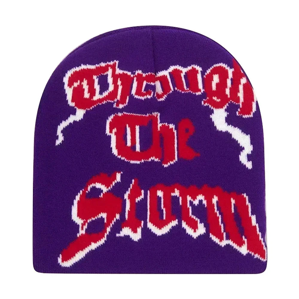 Y2K Letter Knit Beanie