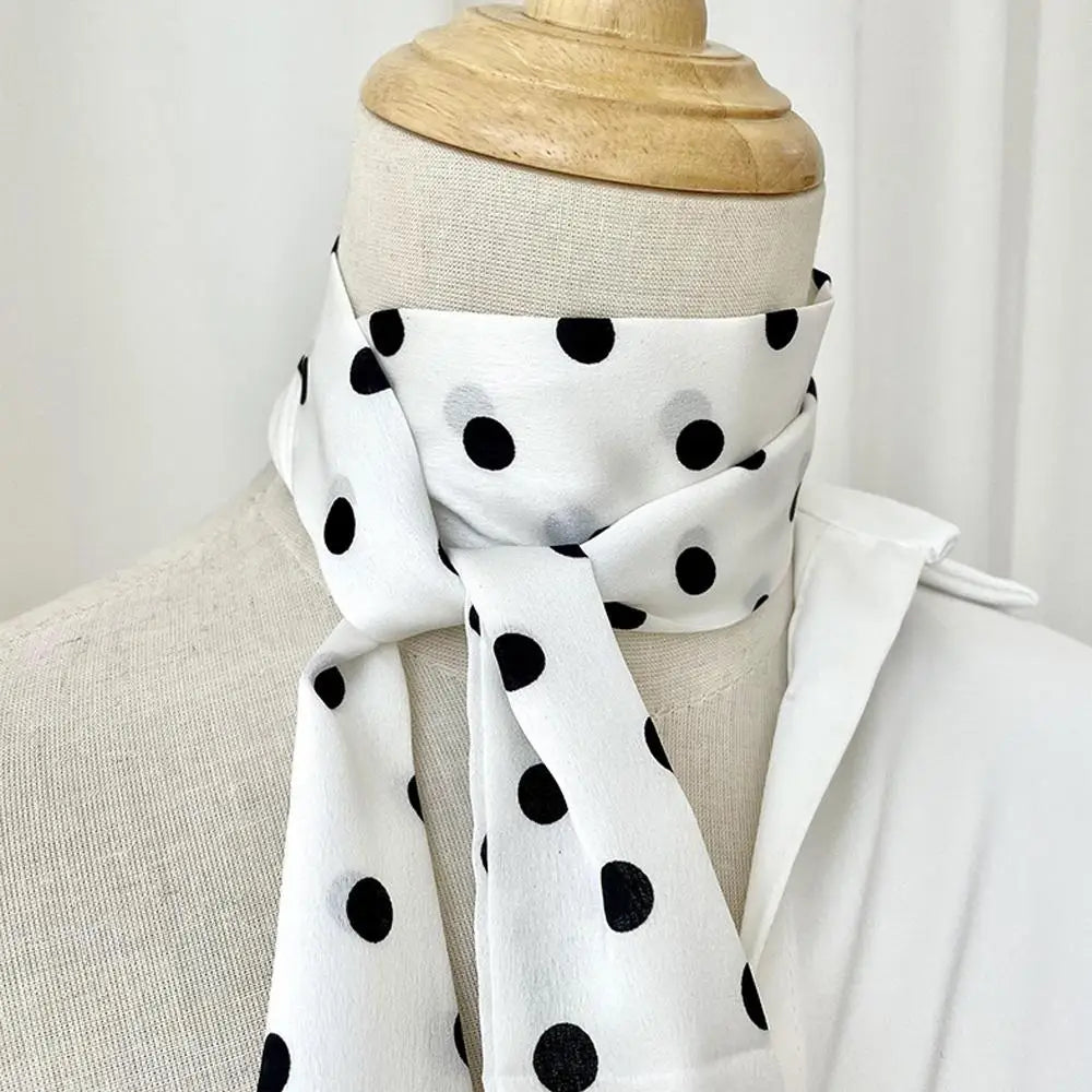 Polka Dot Silk Scarf