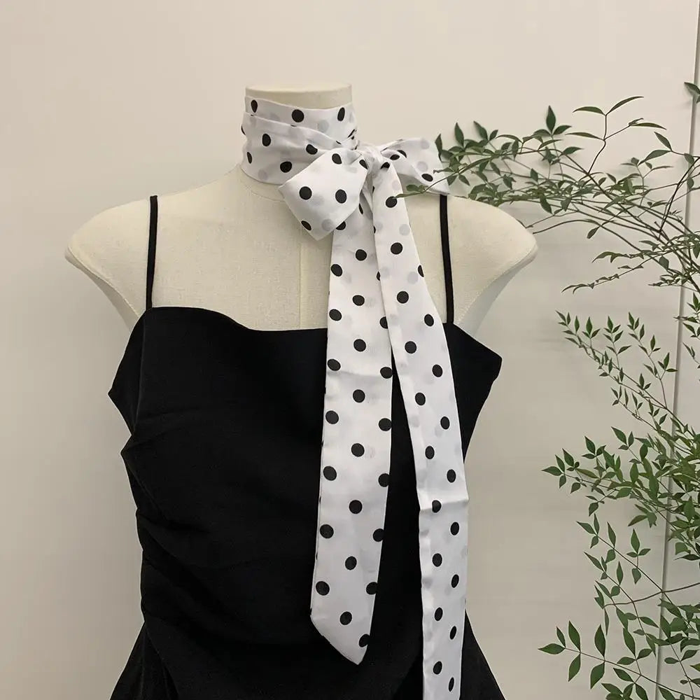 Polka Dot Silk Scarf